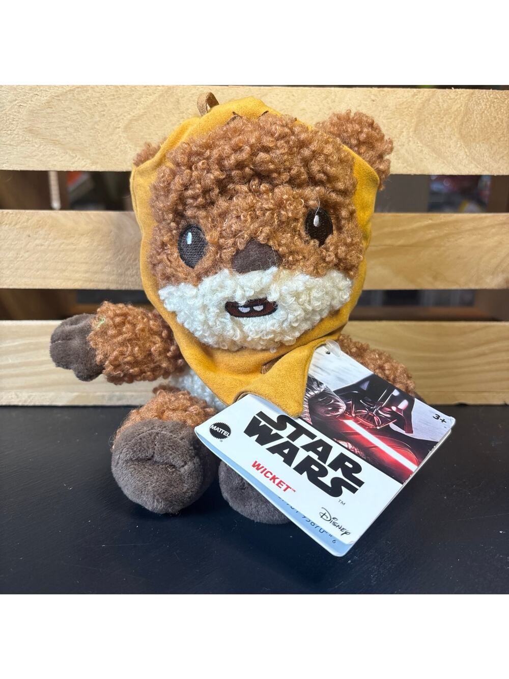 Star Wars 8" Ewok Wicket Plush Mattel Disney Toy w Tag